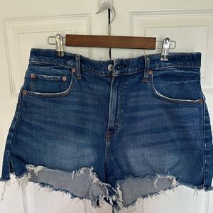 Abercrombie & Fitch The Cutoff Jeans Shorts High Rise Size 32/12